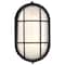 Nuvo LED Oval Bulk Head Fixture, Black Finish with White Glass 62/1391 - alternate 4